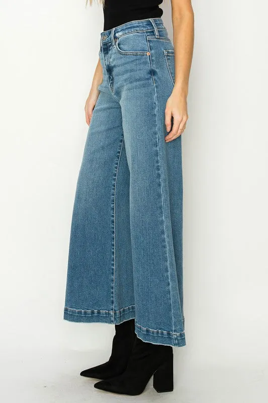 CROP PALAZZO JEANS