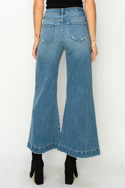 CROP PALAZZO JEANS