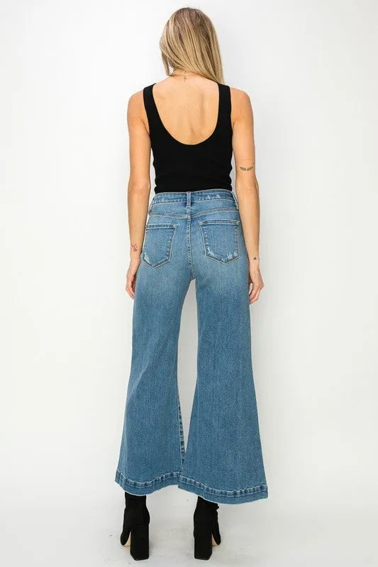 CROP PALAZZO JEANS