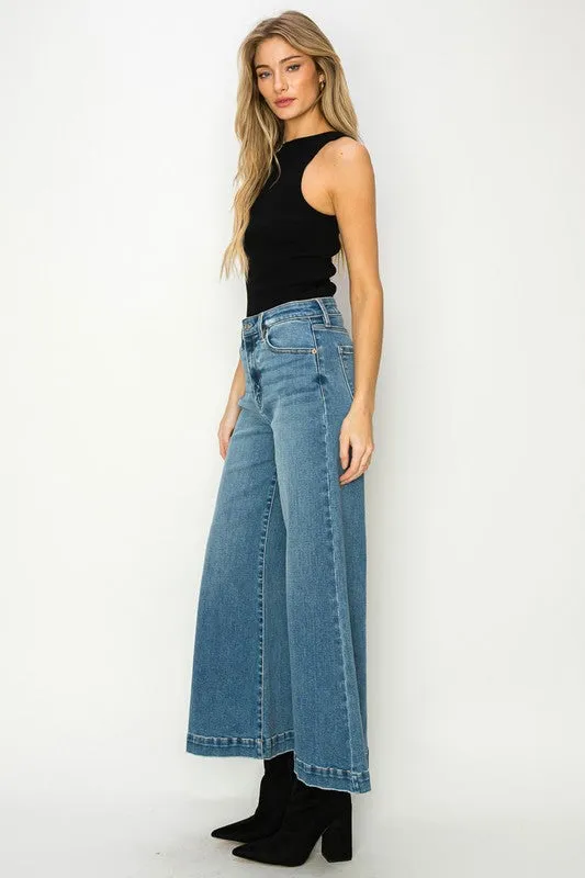 CROP PALAZZO JEANS