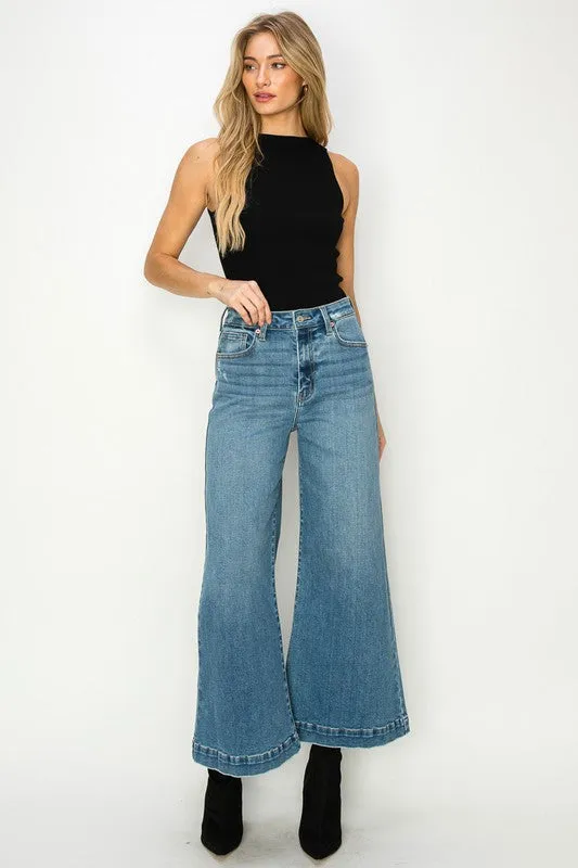 CROP PALAZZO JEANS