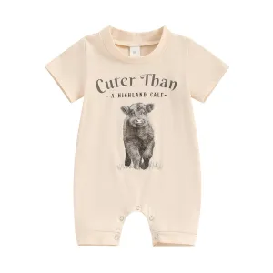 Cuter Than A Highland Calf Baby Romper