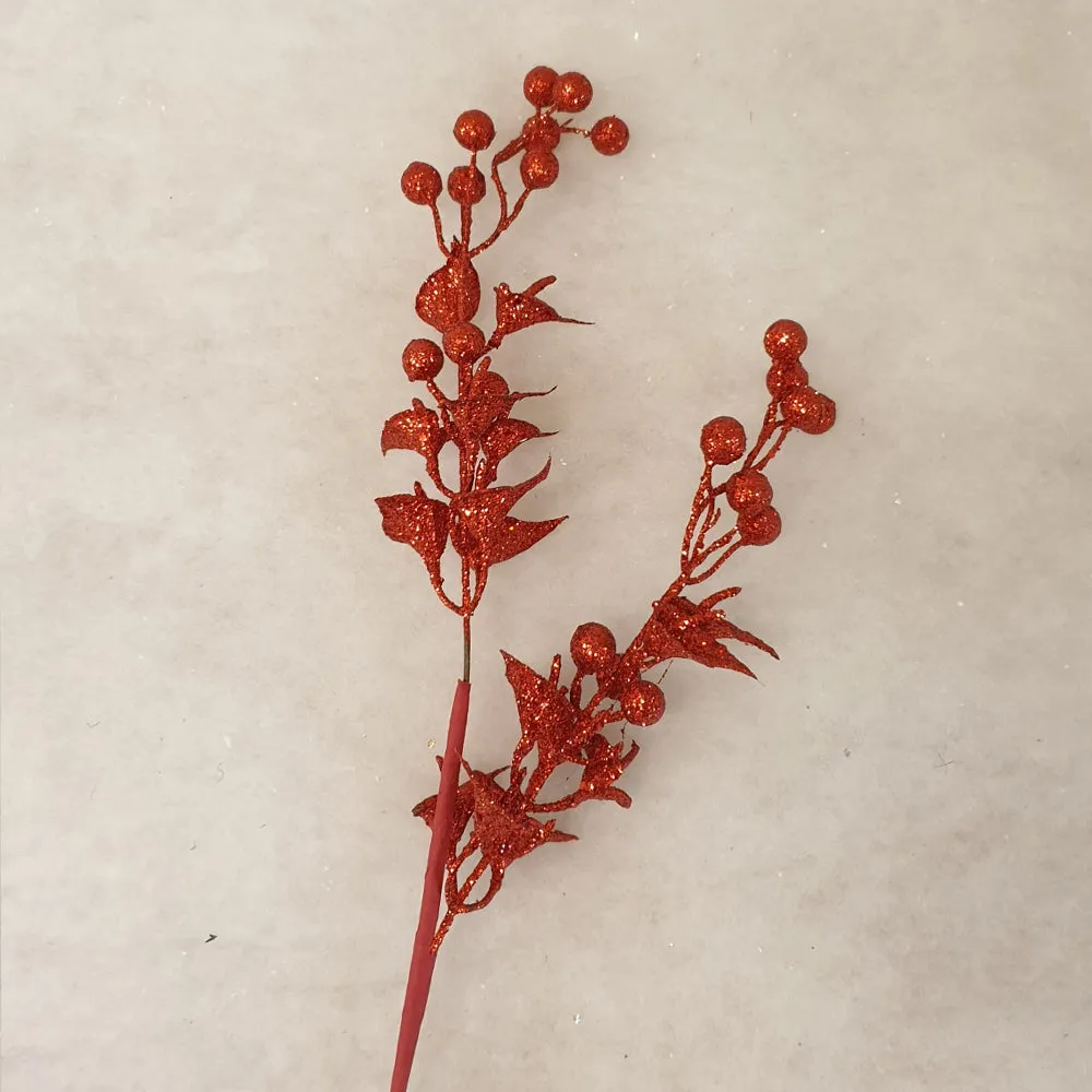 Decorative Lily & Berries - 65cm Length
