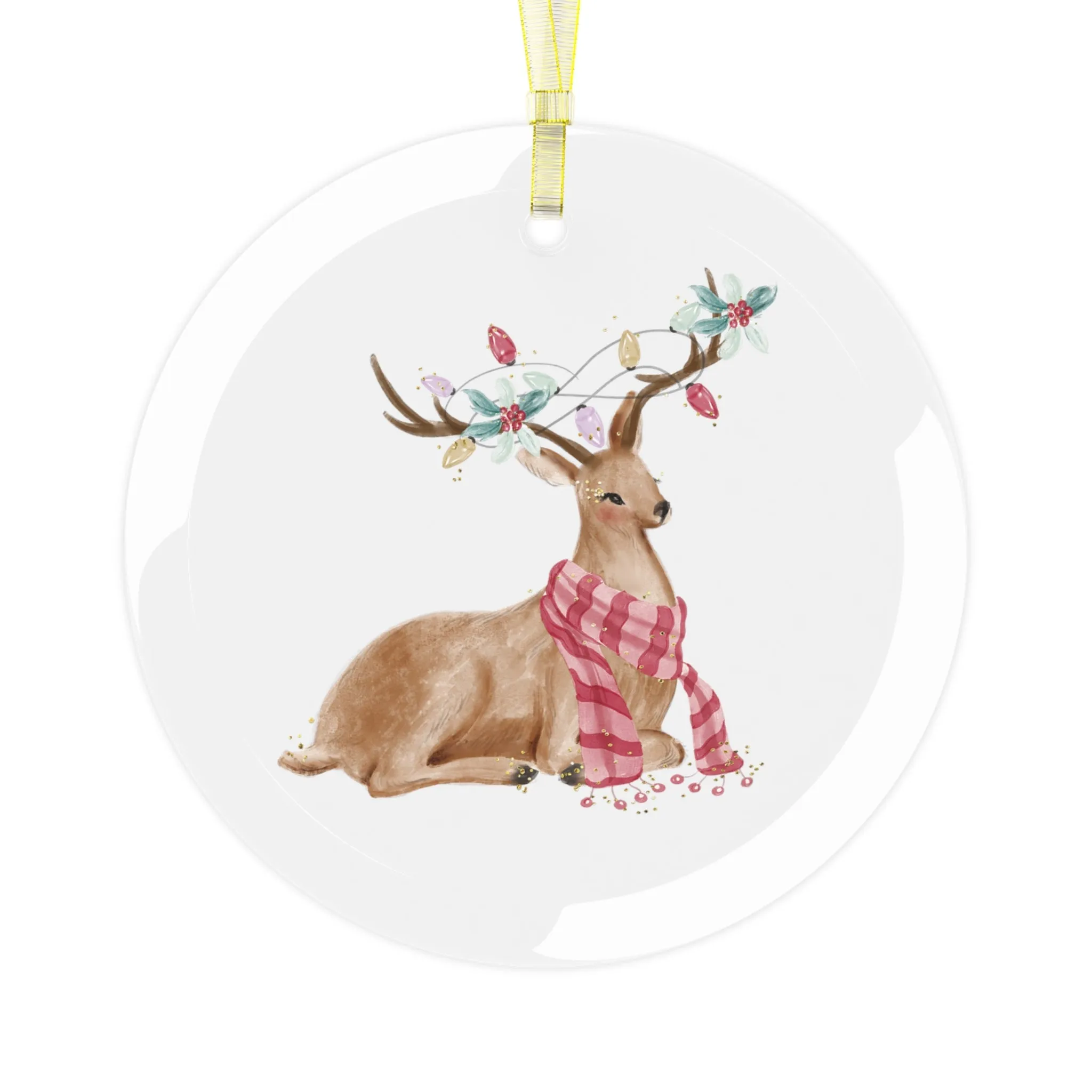 Deer Glass Ornament