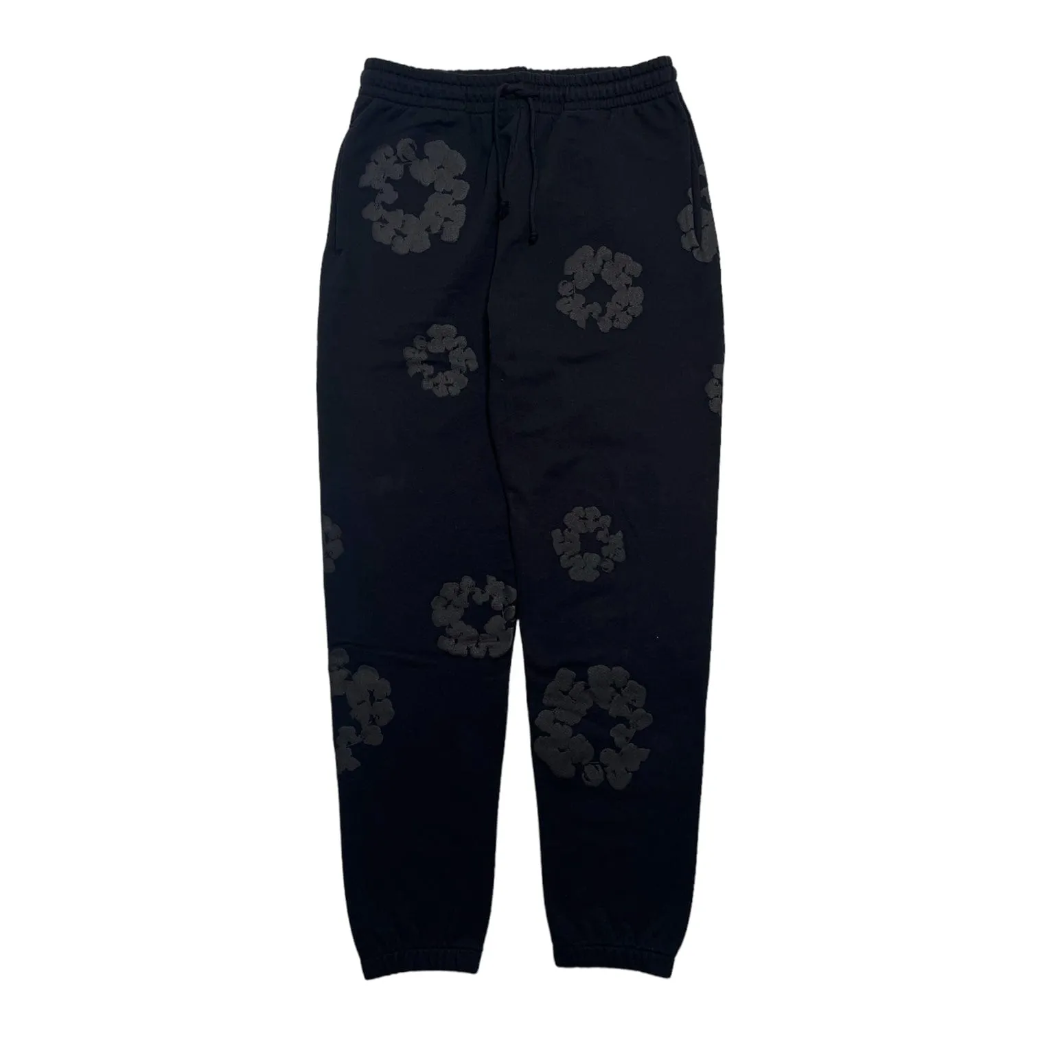 Denim Tears Tonal Wreath Sweatpants Black