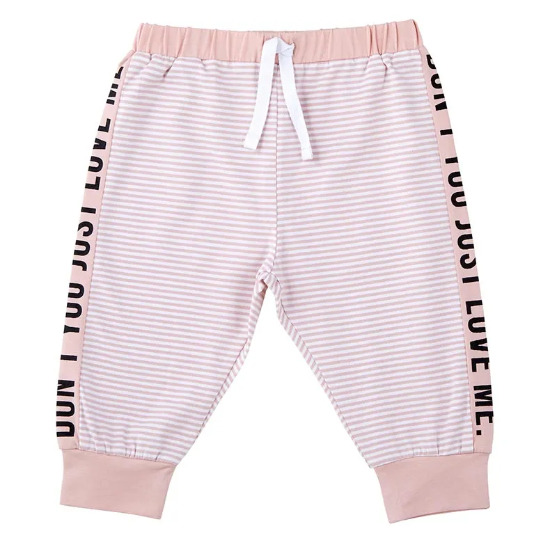 Don't You Just Love Me Drawstring Girls Pants | Blush Pink Jogger | Size 6-12 Months