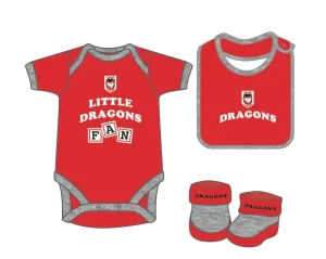 Dragons Romper, Bib, Bootie Set