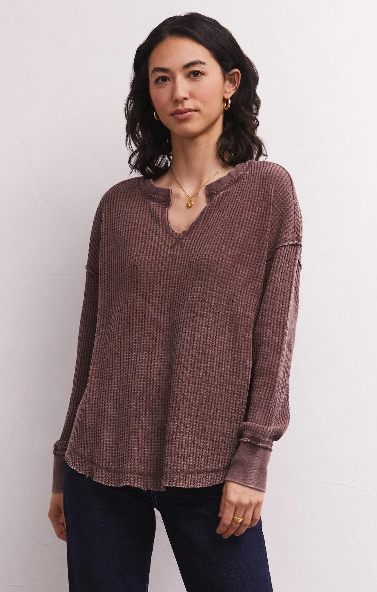 Driftwood Thermal Long Sleeve Top