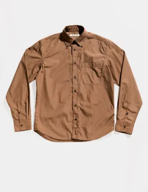 FINAL SALE: BKT14 Relaxed Shirt in Supima Cotton Broadcloth - Coffee