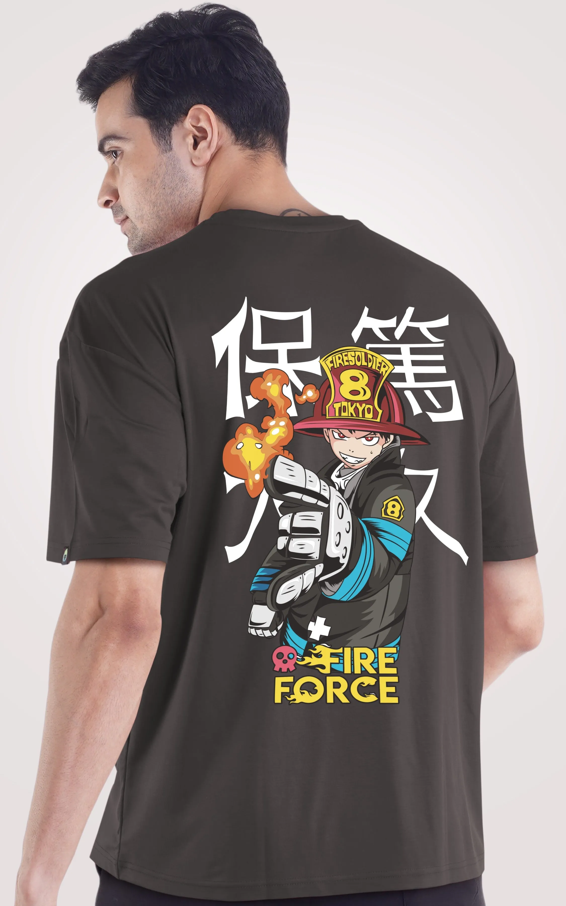 Fire Force Printed Oversized T-Shirt