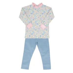 Floral Millefleur Pants Set