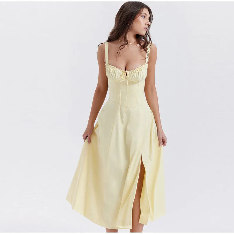 FLYTONN-Sexy spring and summer dresses, party dresses, graduation gifts,Helen High Split Dress