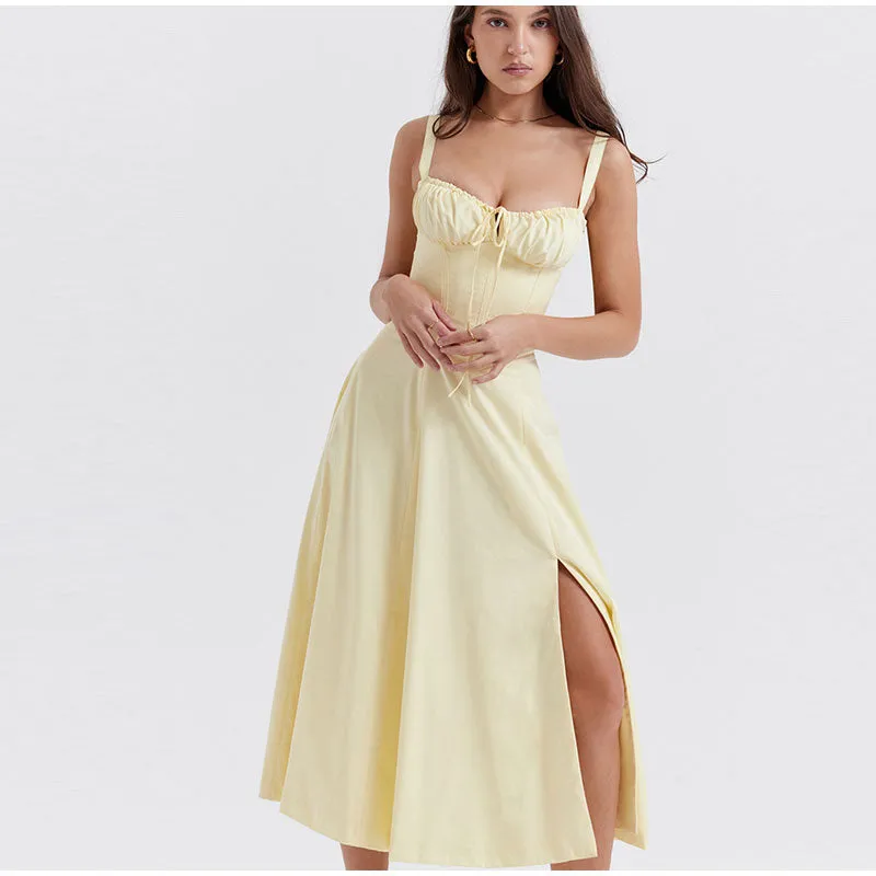 FLYTONN-Sexy spring and summer dresses, party dresses, graduation gifts,Helen High Split Dress