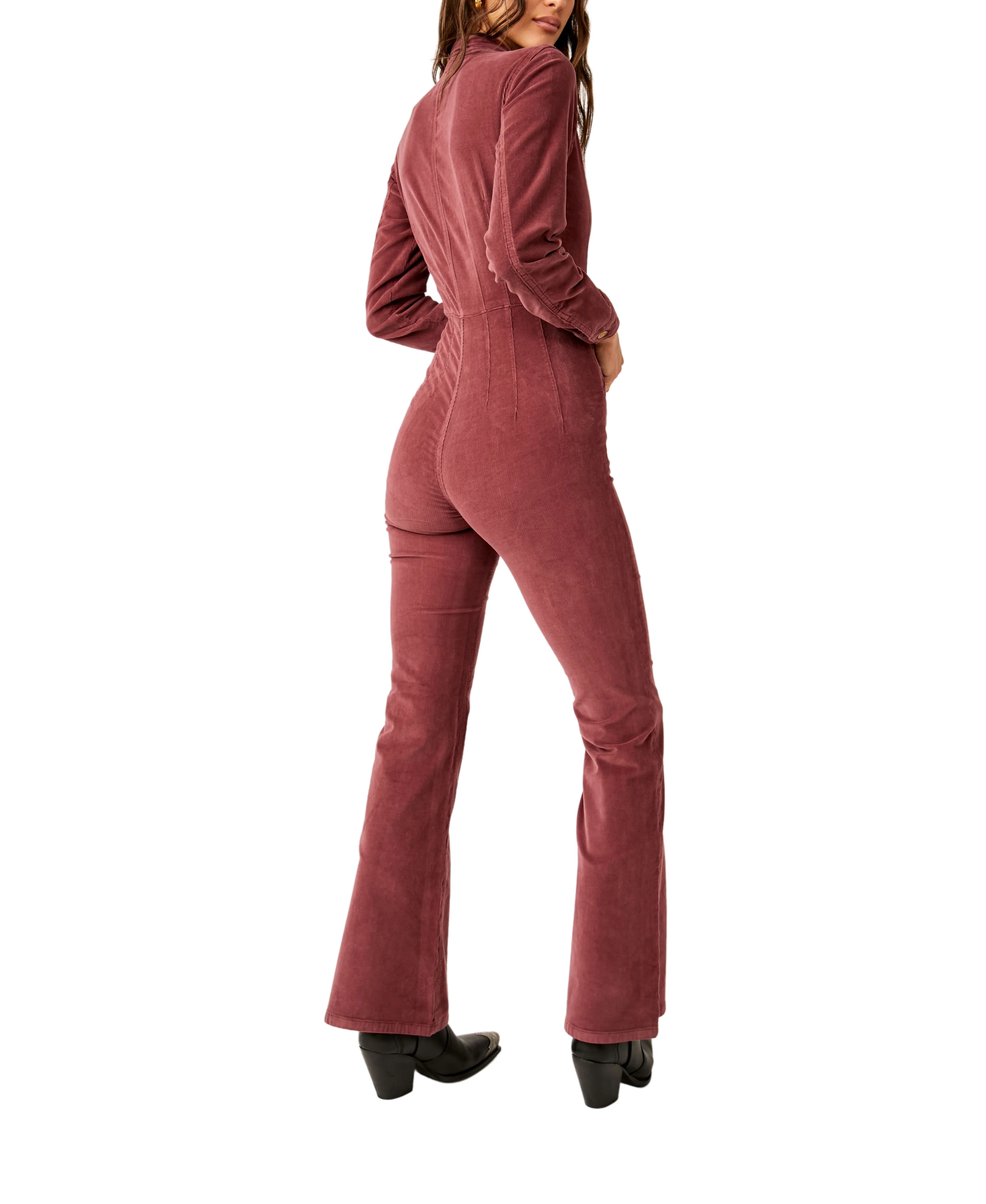 Free People Jayde Cord Flare Jumpsuit