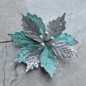 Green & silver flower