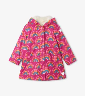 Hatley W23 Rainy Rainbow Sherpa Lined Splash Jacket F22RDK817