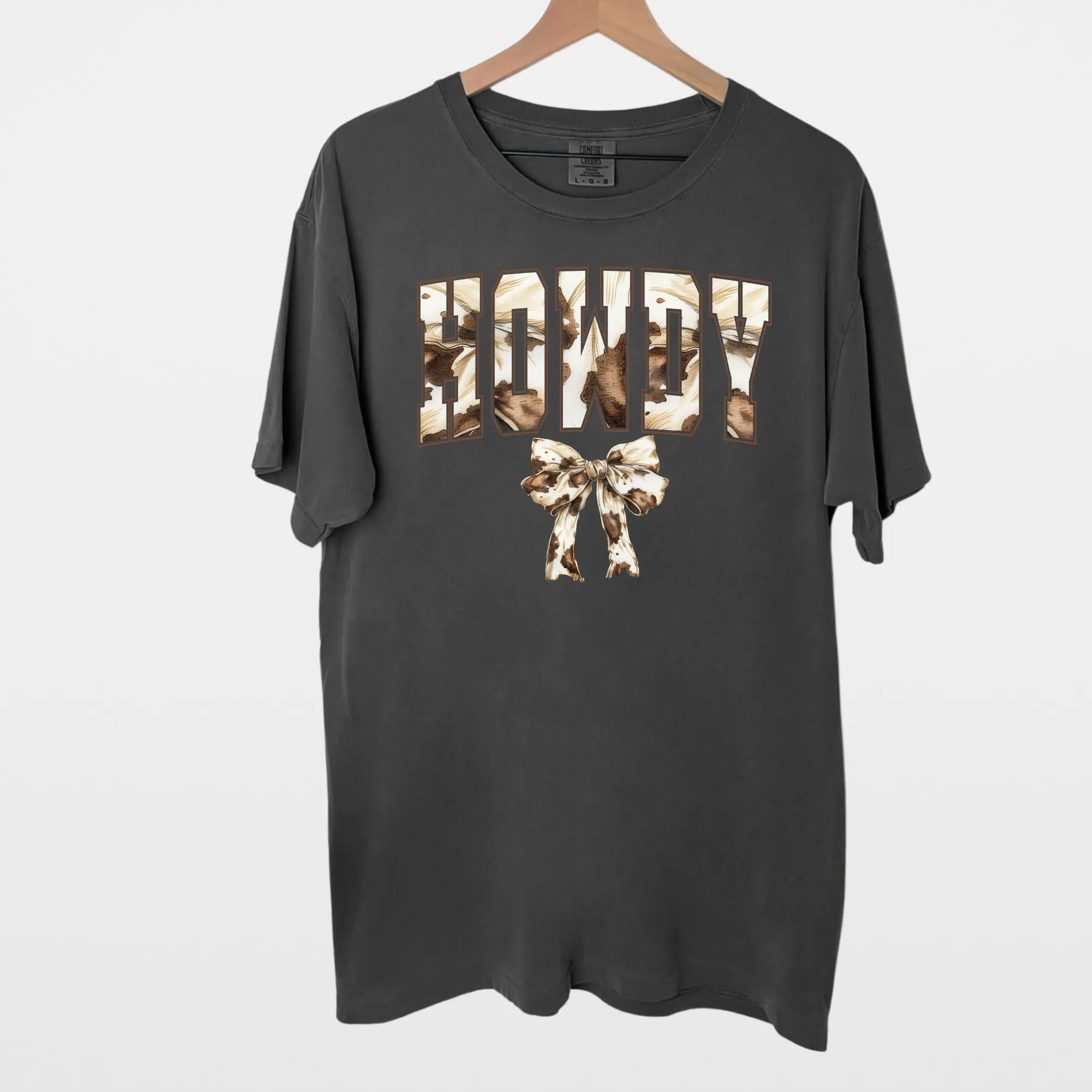Howdy Cow Print Cowgirl Western Shirt