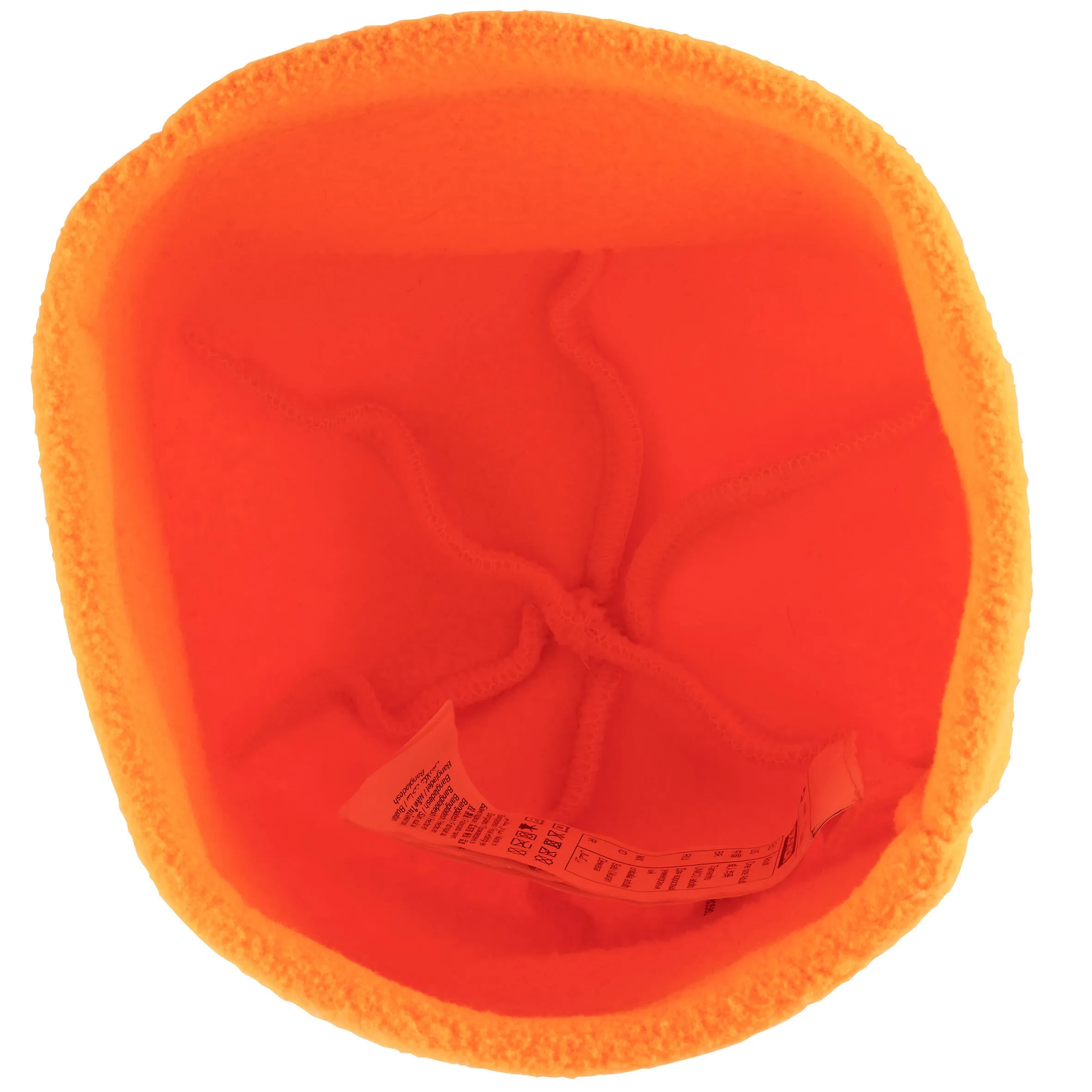 Hunting cap fleece 100 orange children's SOLOGNAC, neon blood orange