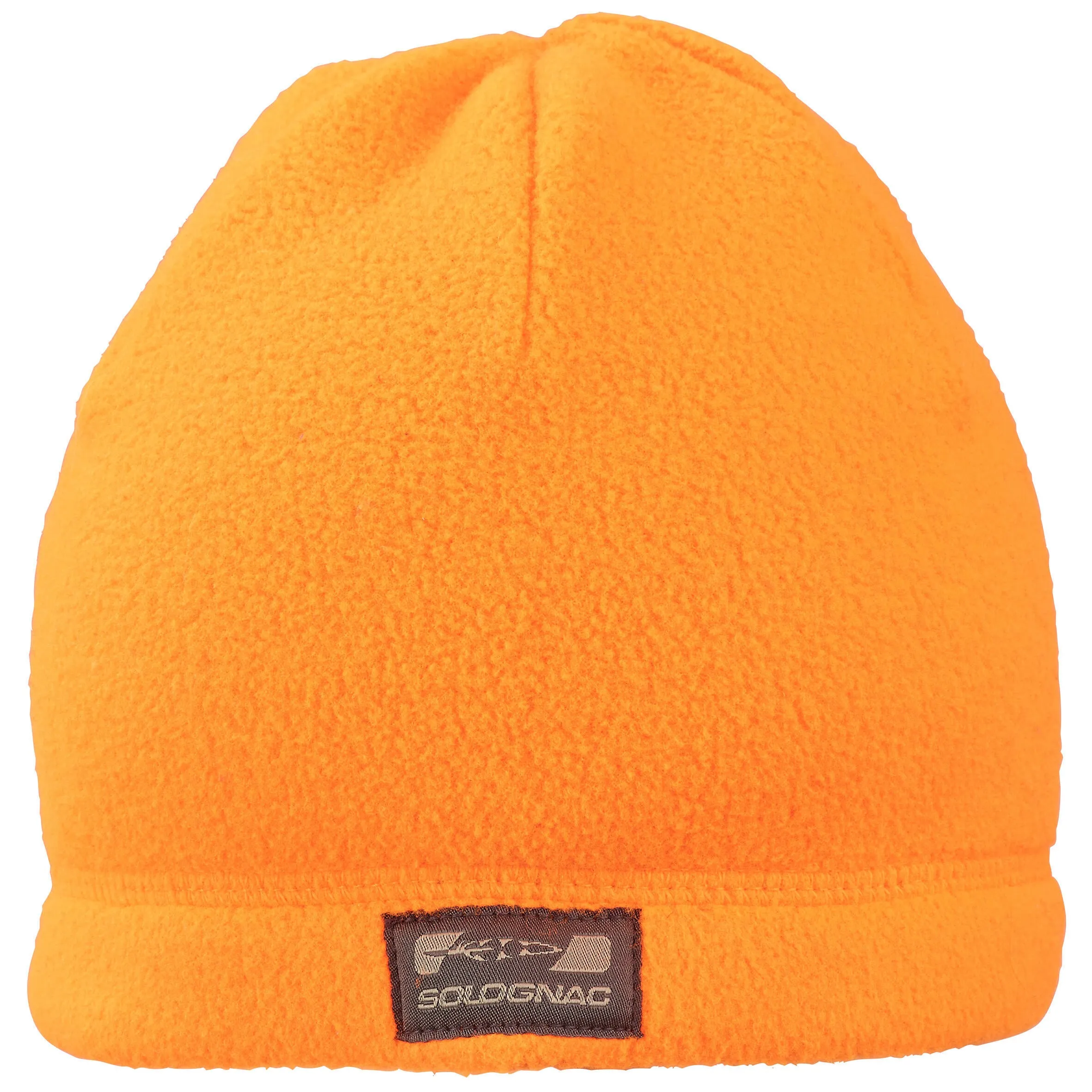 Hunting cap fleece 100 orange children's SOLOGNAC, neon blood orange