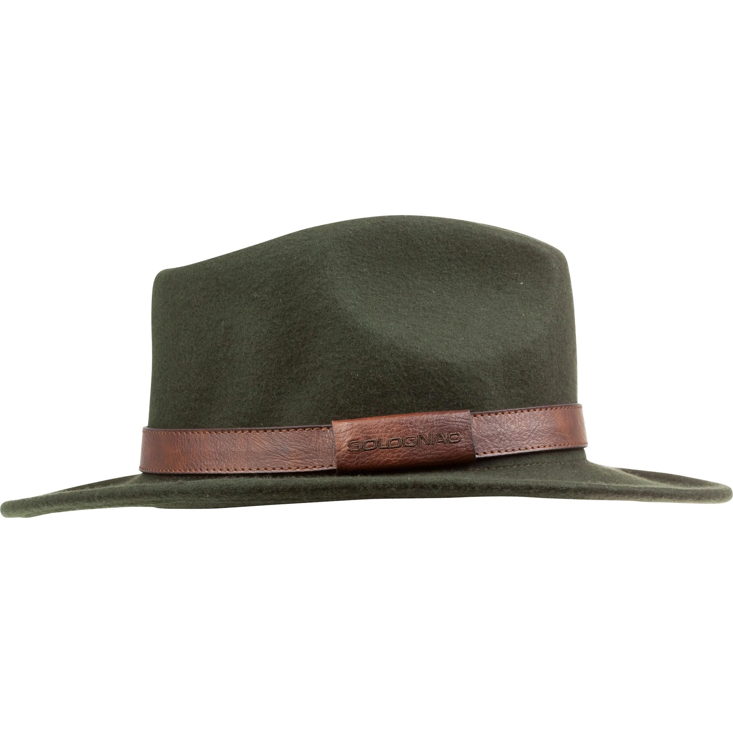 Hunting hat 100 water-repellent green SOLOGNAC, dark khaki