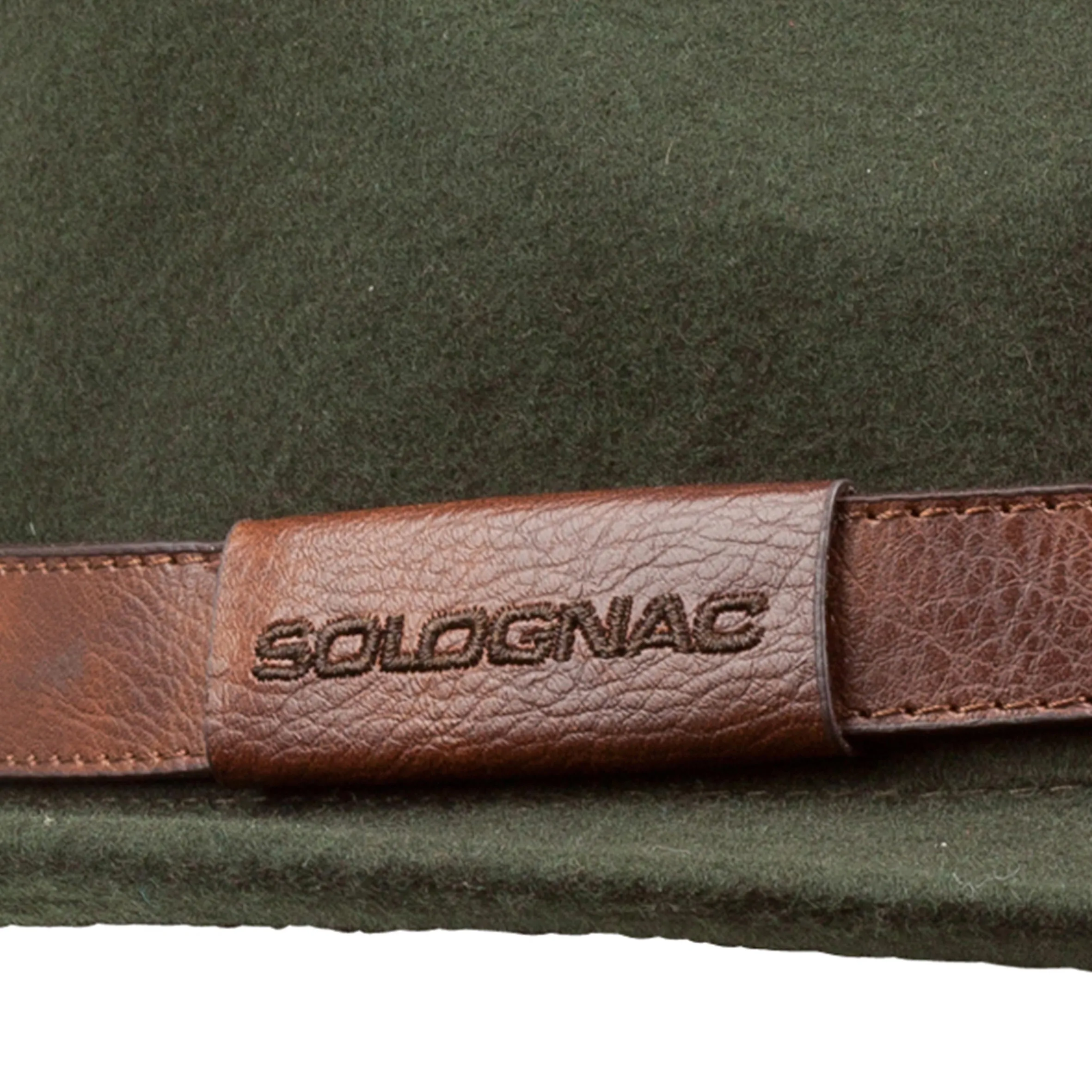 Hunting hat 100 water-repellent green SOLOGNAC, dark khaki