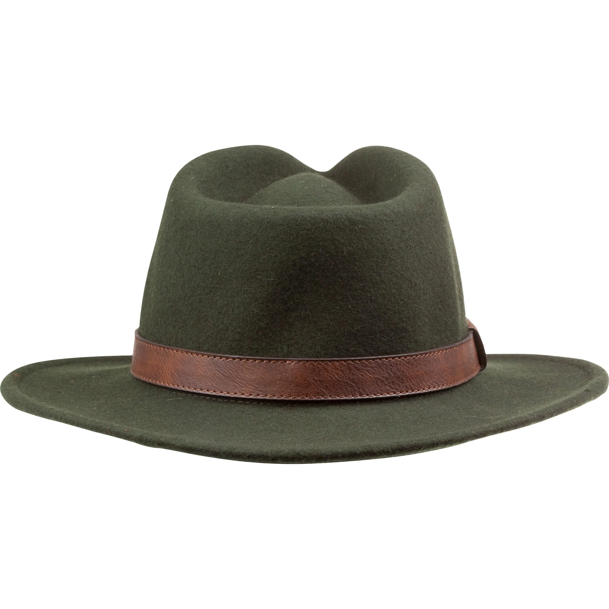 Hunting hat 100 water-repellent green SOLOGNAC, dark khaki