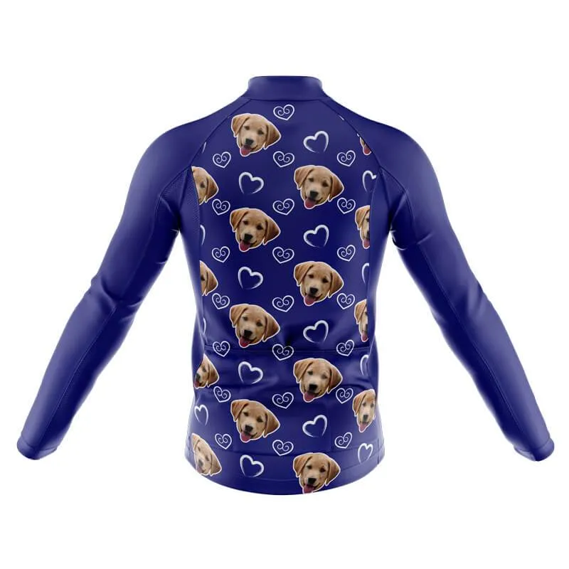 I heart you Custom Face Thermal Club Jersey (dog)