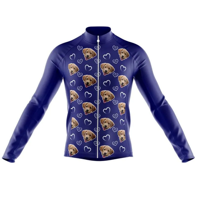 I heart you Custom Face Thermal Club Jersey (dog)