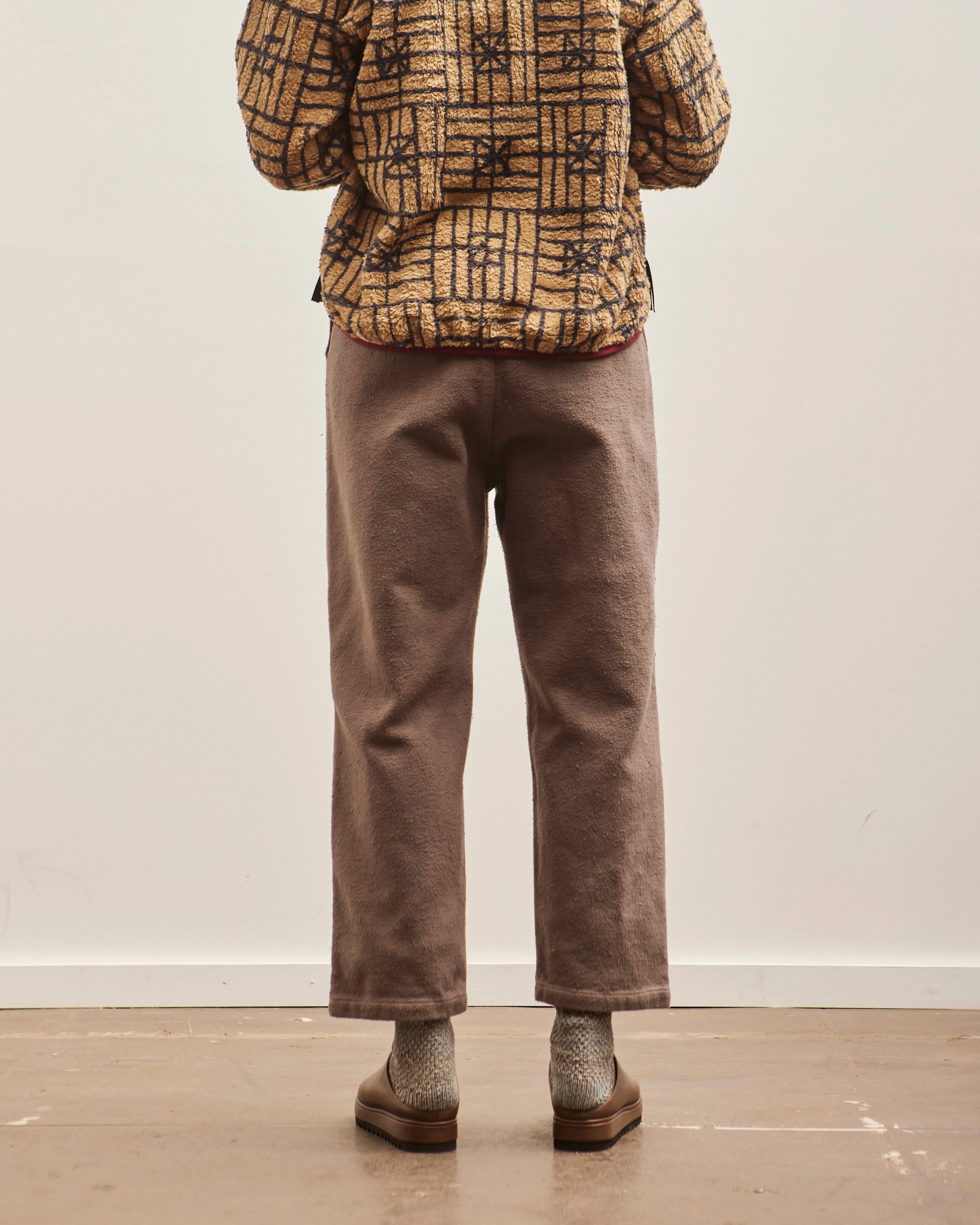 Kapital Napped Heat-Corduroy Easy Pants, Grey