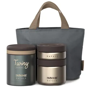 Kichen Art Rapal Twiny Insulated Lunch Box Set 1080ml, Mixed Colors, 1 Set - Insulated / Refrigerated Lunch Box - 🏆 #94 - Kitchen Essentials - Best of December
