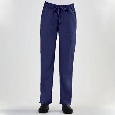 Ladies Full Waist Band Cargo Pant / Real Navy