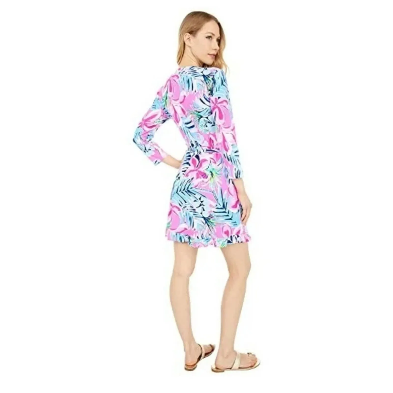 Lilly Pulitzer Jessalynne Romper Cockatoo Pink Pretty in Pink LG
