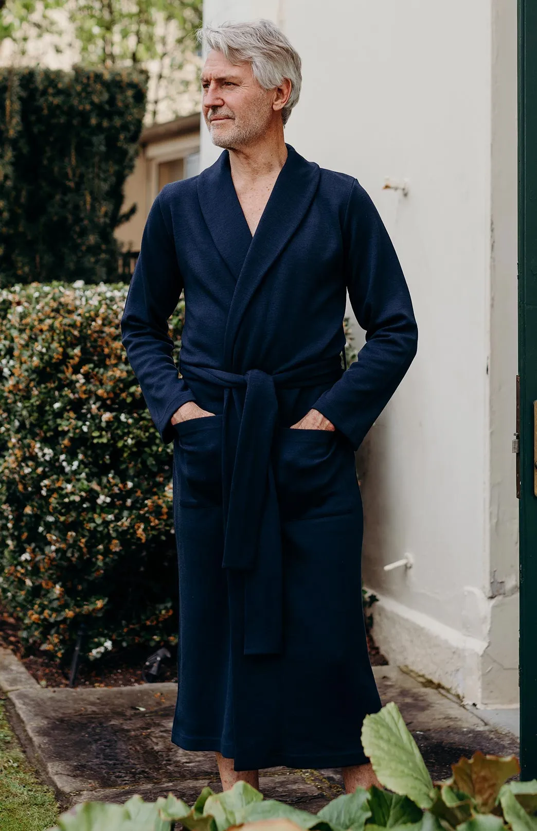 Men's Smitten Merino Wool Ponte Dressing Gown