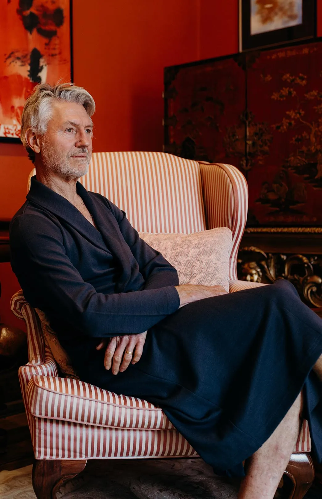 Men's Smitten Merino Wool Ponte Dressing Gown