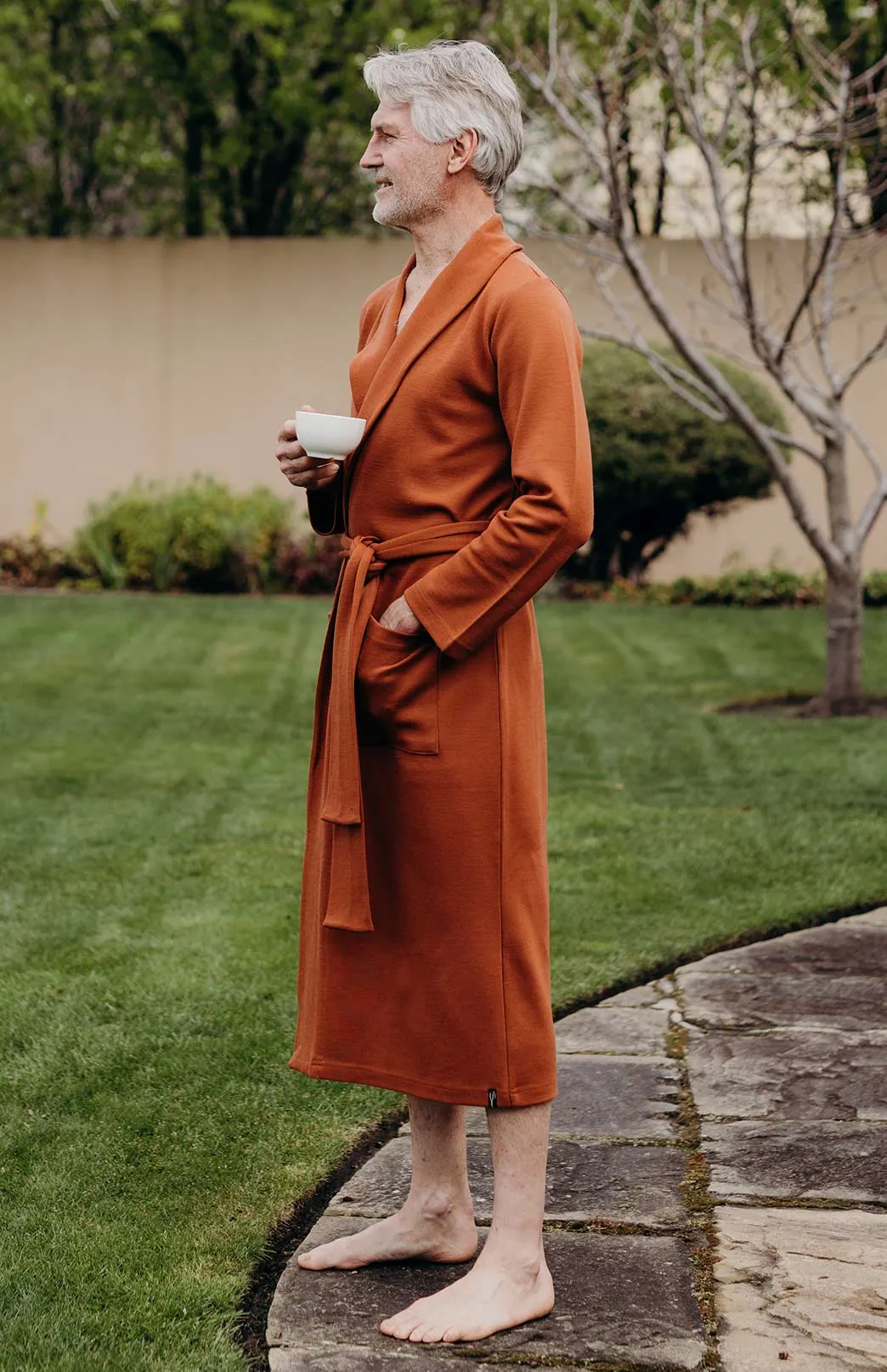 Men's Smitten Merino Wool Ponte Dressing Gown