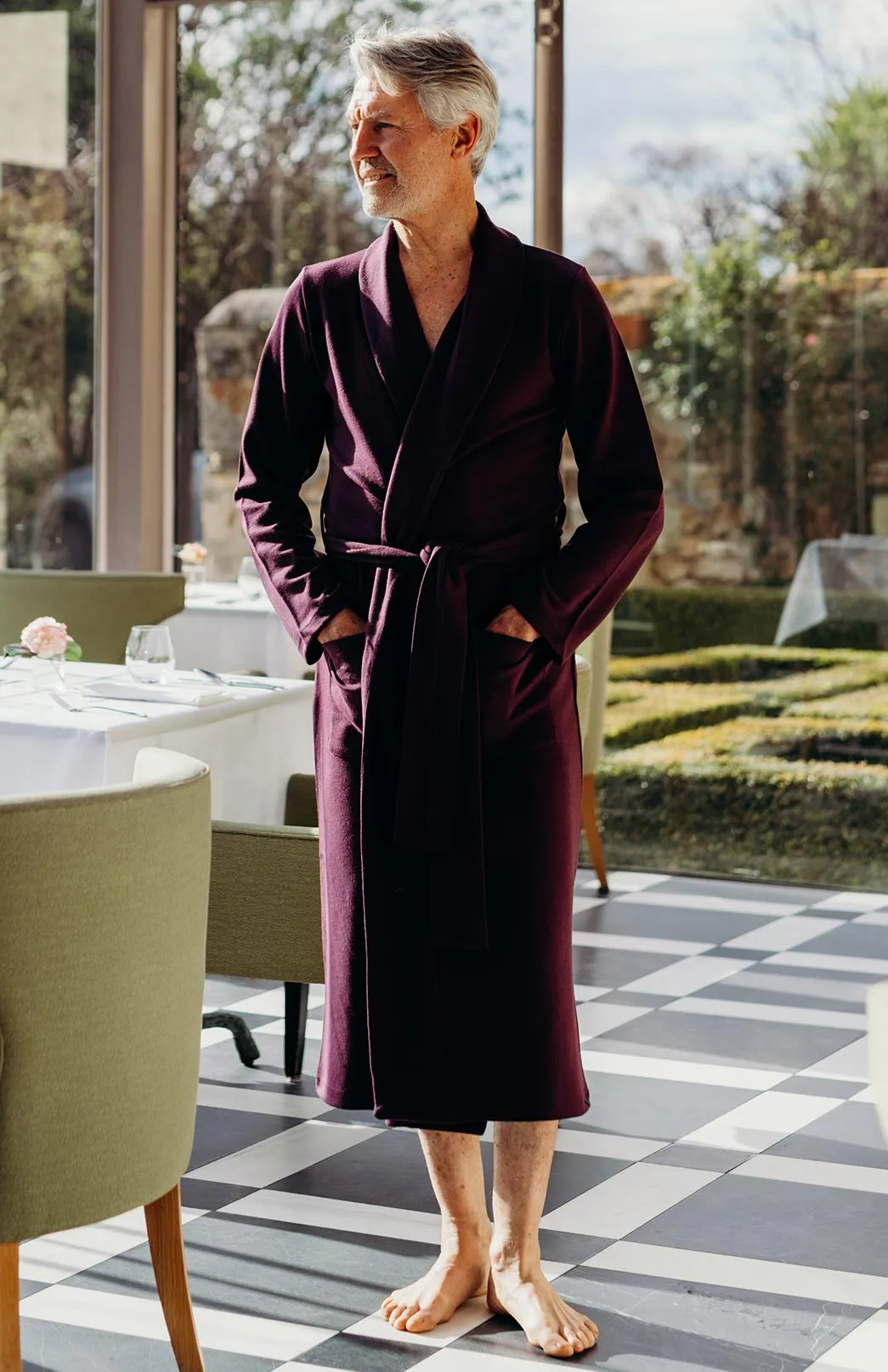 Men's Smitten Merino Wool Ponte Dressing Gown