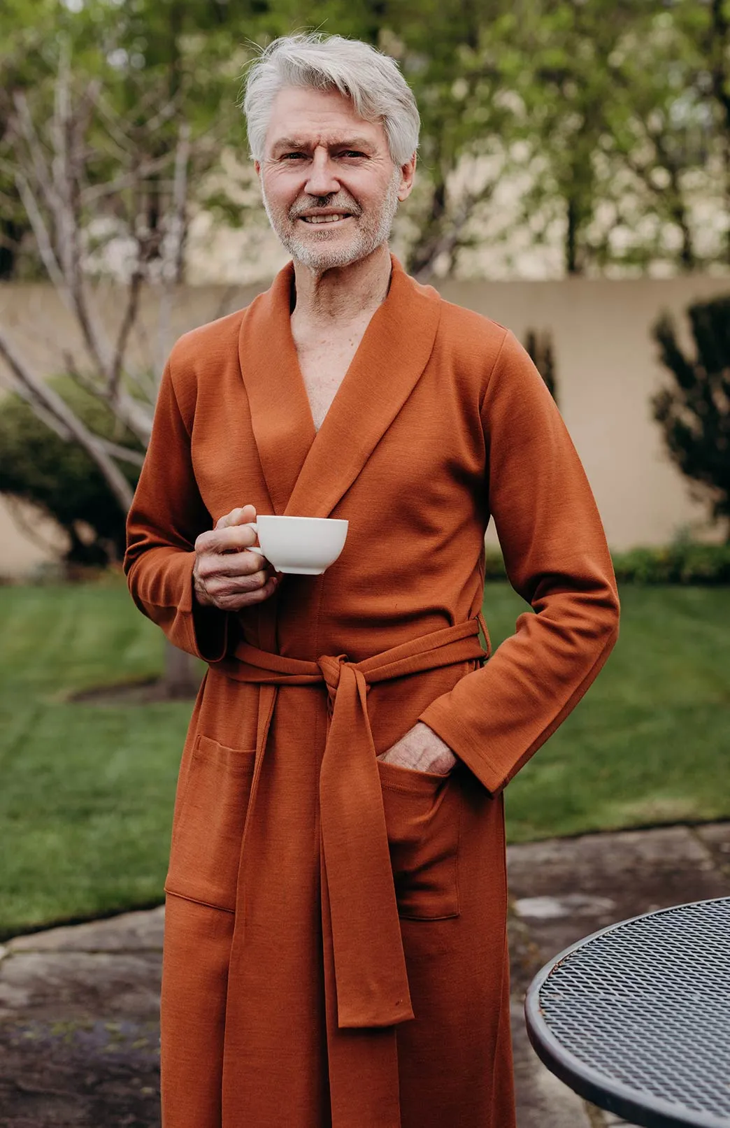 Men's Smitten Merino Wool Ponte Dressing Gown