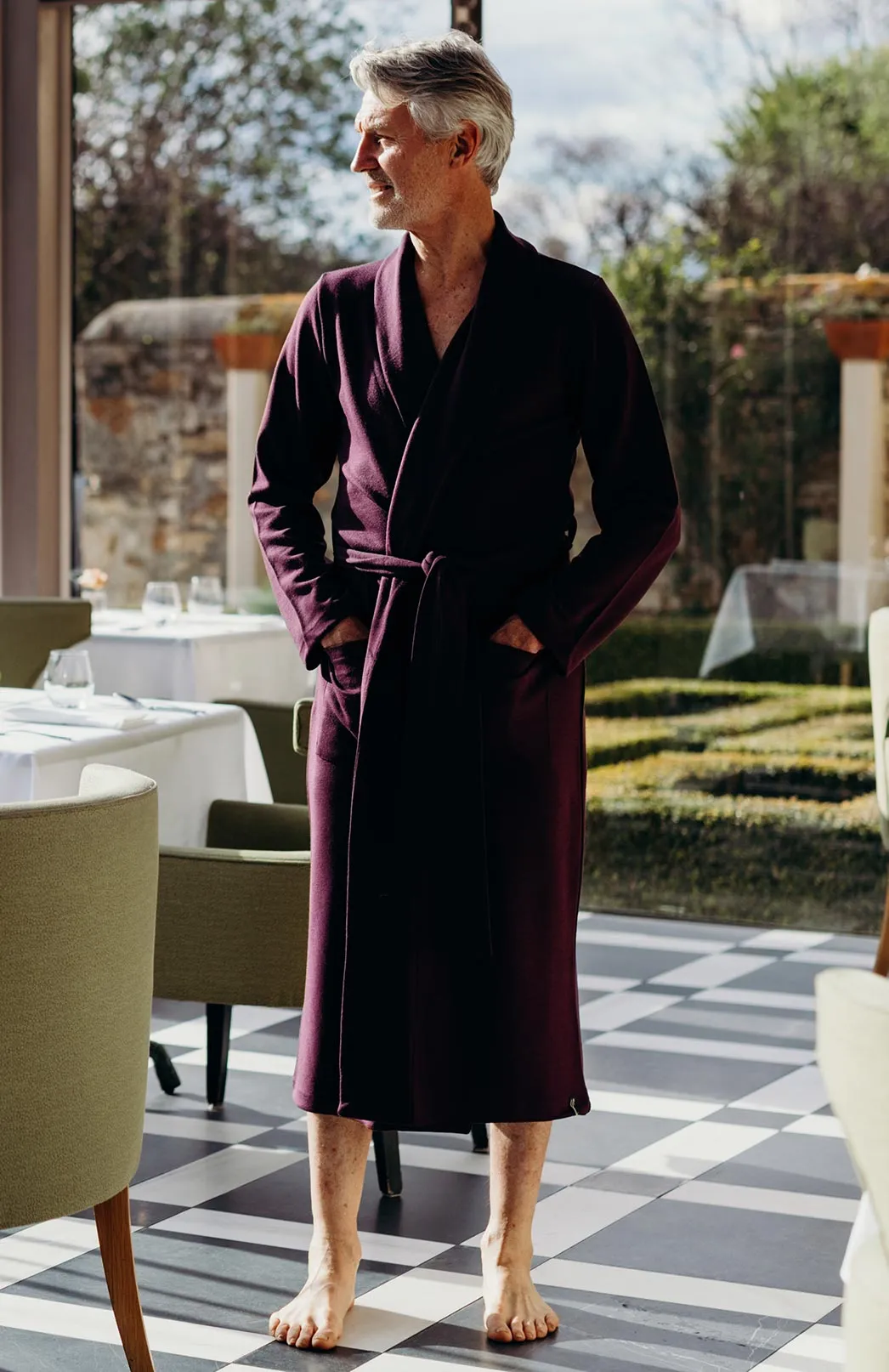 Men's Smitten Merino Wool Ponte Dressing Gown