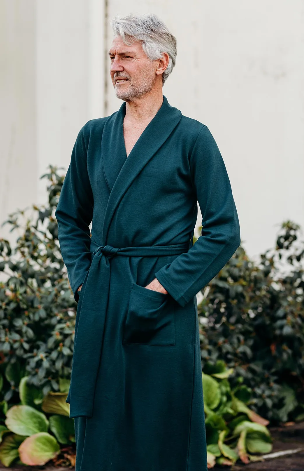 Men's Smitten Merino Wool Ponte Dressing Gown