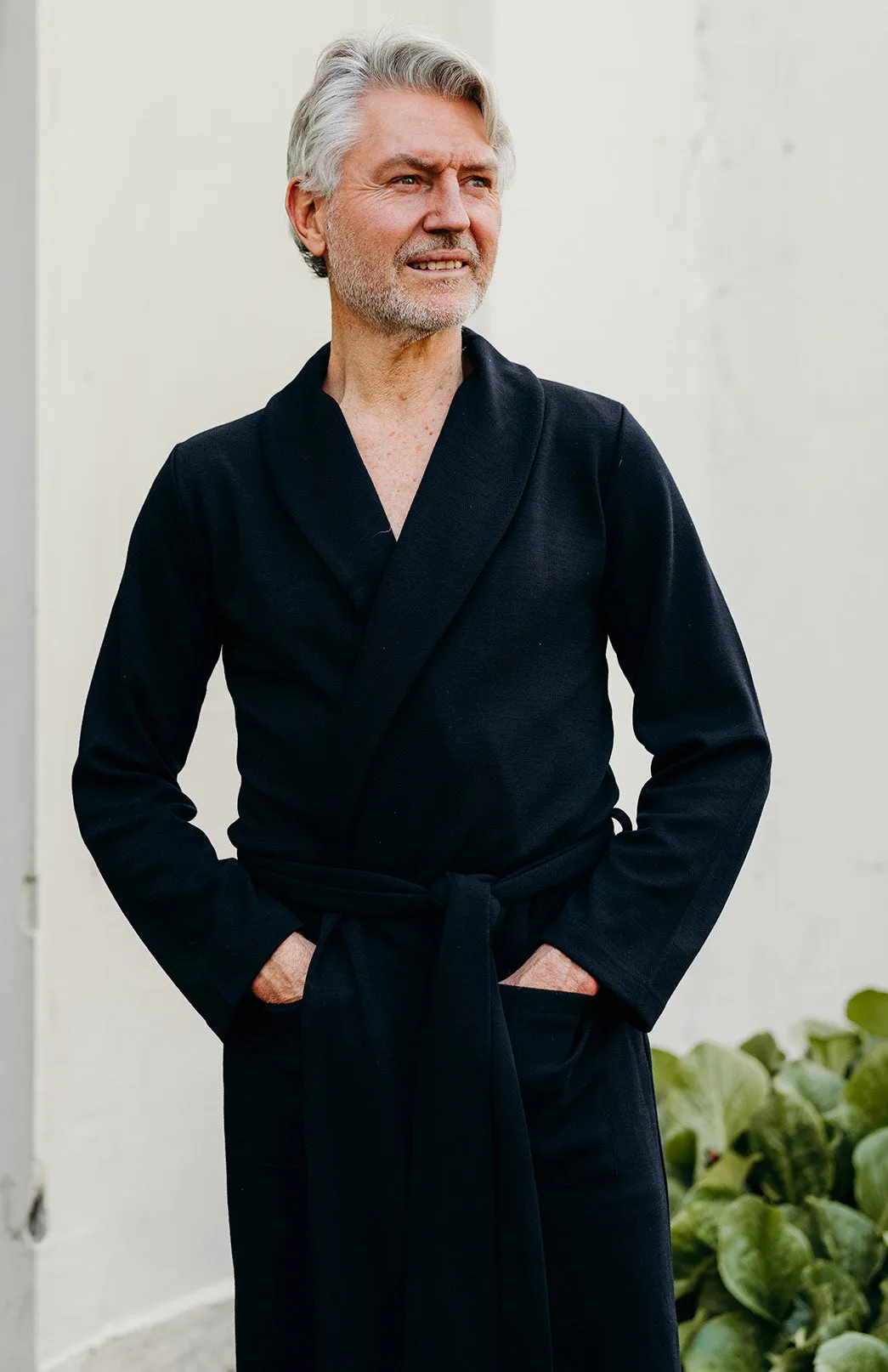Men's Smitten Merino Wool Ponte Dressing Gown