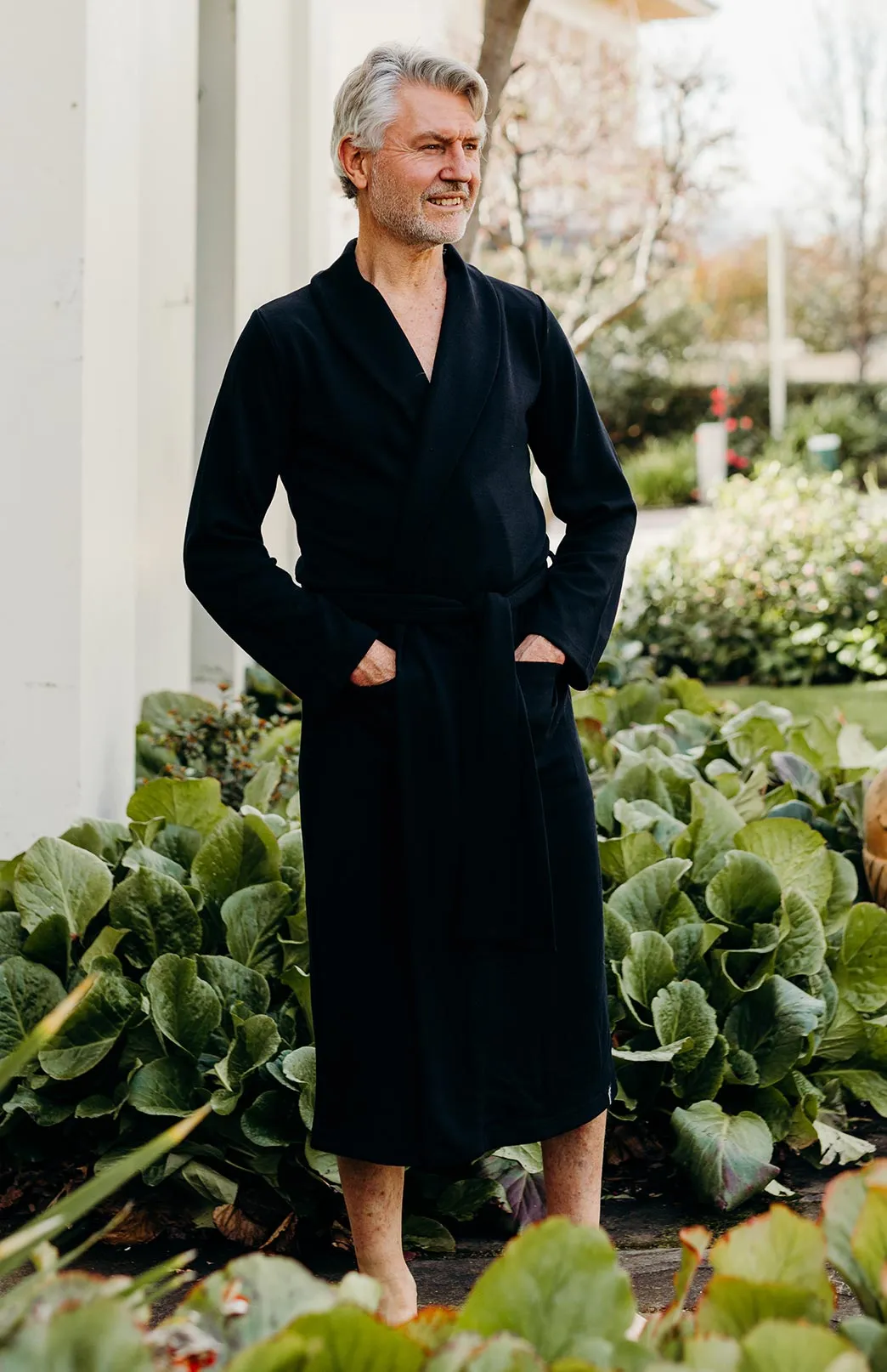 Men's Smitten Merino Wool Ponte Dressing Gown