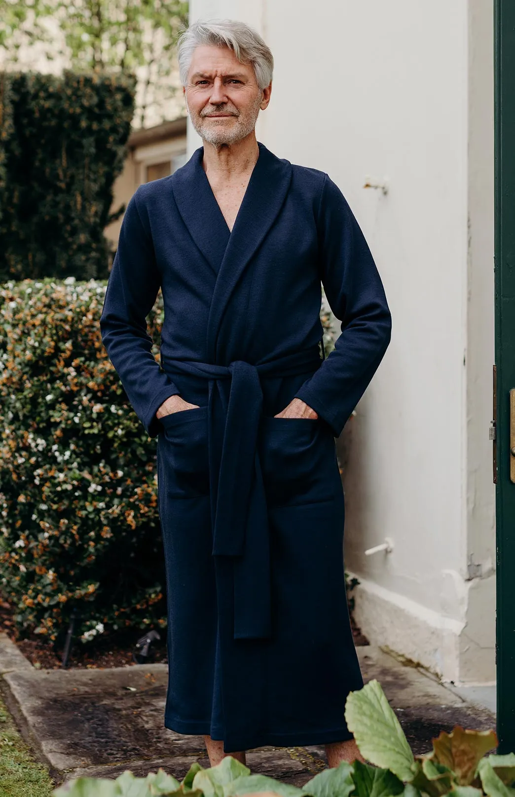 Men's Smitten Merino Wool Ponte Dressing Gown