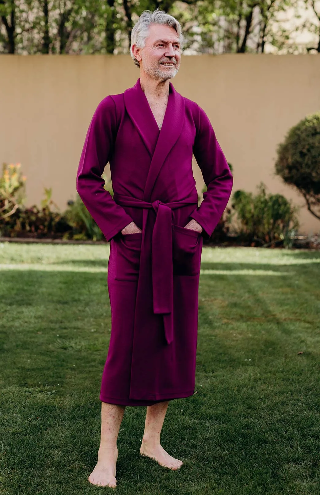 Men's Smitten Merino Wool Ponte Dressing Gown