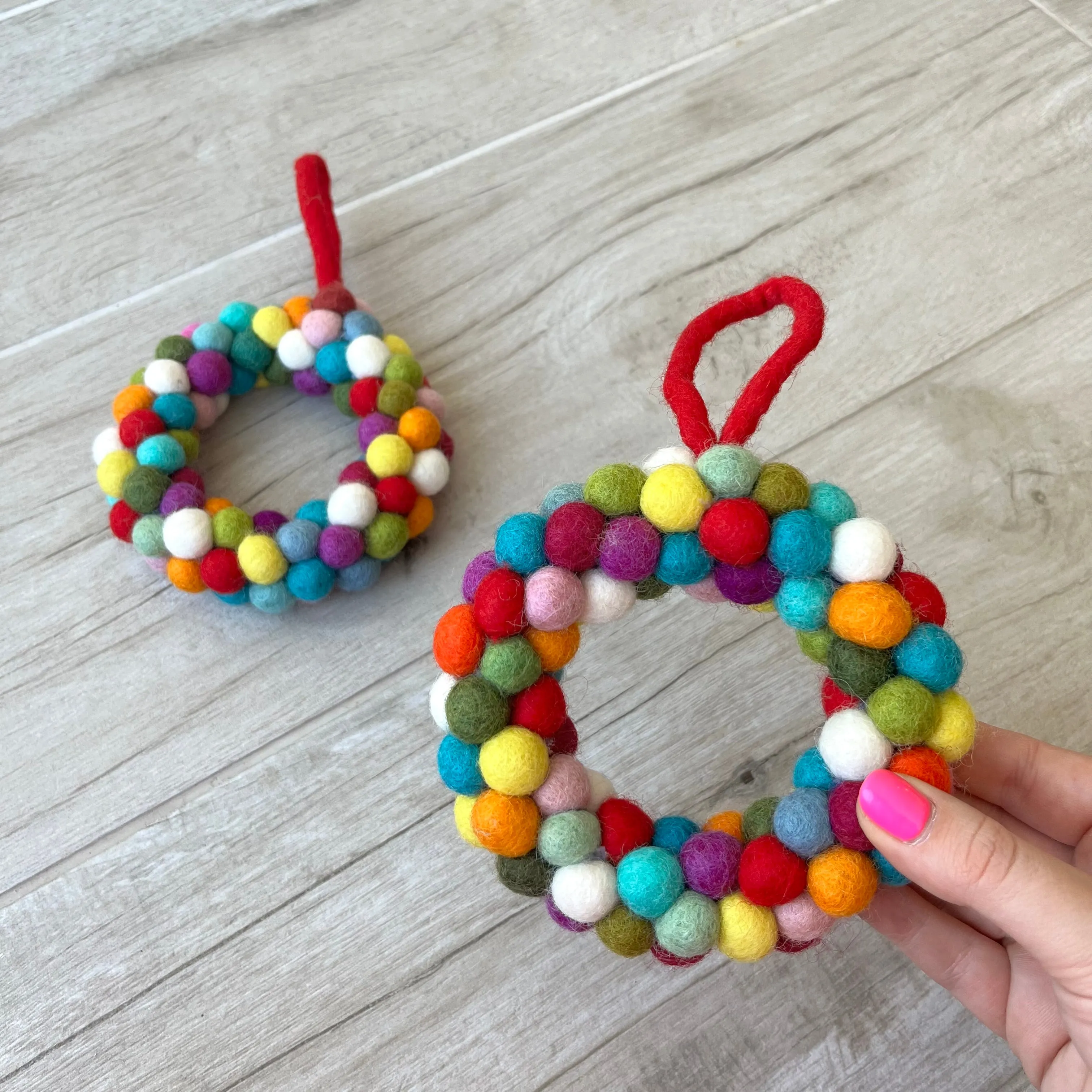 Mini Wreath Felt Decoration