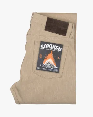 Naked & Famous Denim Weird Guy Regular Tapered Mens Jeans - Smokey Cotton Slub Selvedge