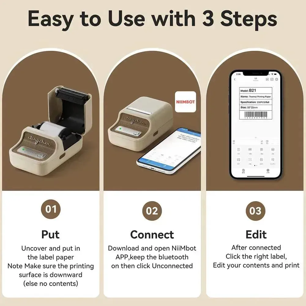 Niimbot B21 Portable Inkless Thermal Printer