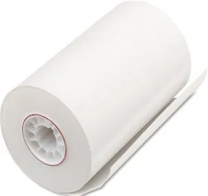 One-Ply Thermal Cash Register/Point Of Sale Roll' 3-1/8"X90 Ft' White' 72/Carton