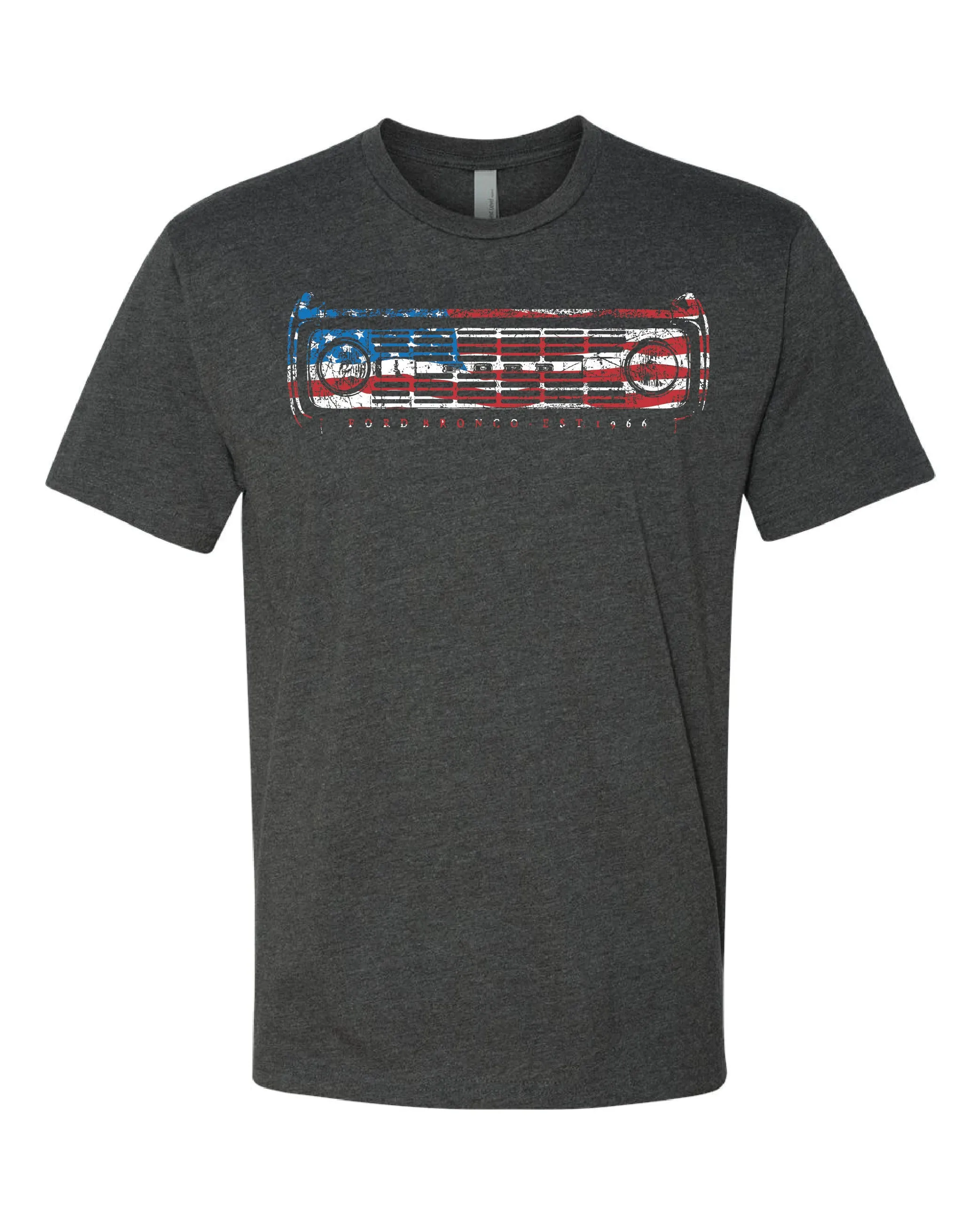 Patriotic Ford Bronco Grille Vintage Wash Premium T-Shirt