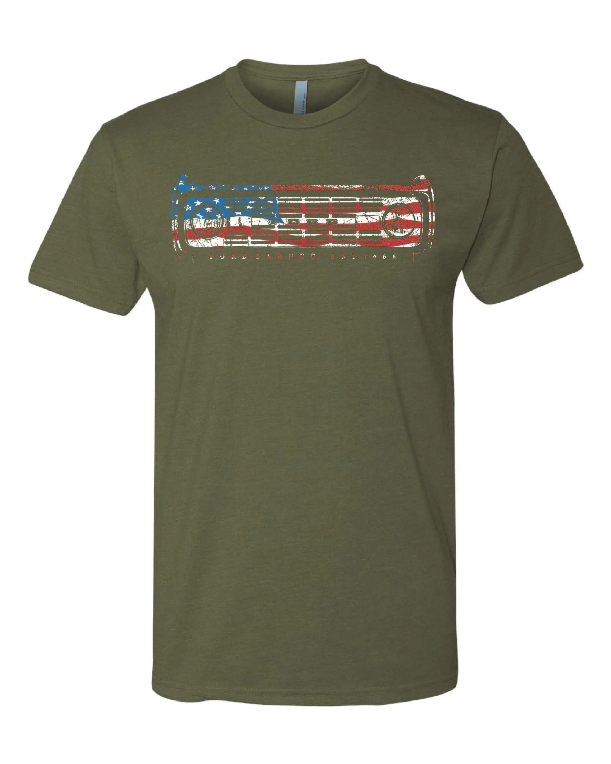 Patriotic Ford Bronco Grille Vintage Wash Premium T-Shirt