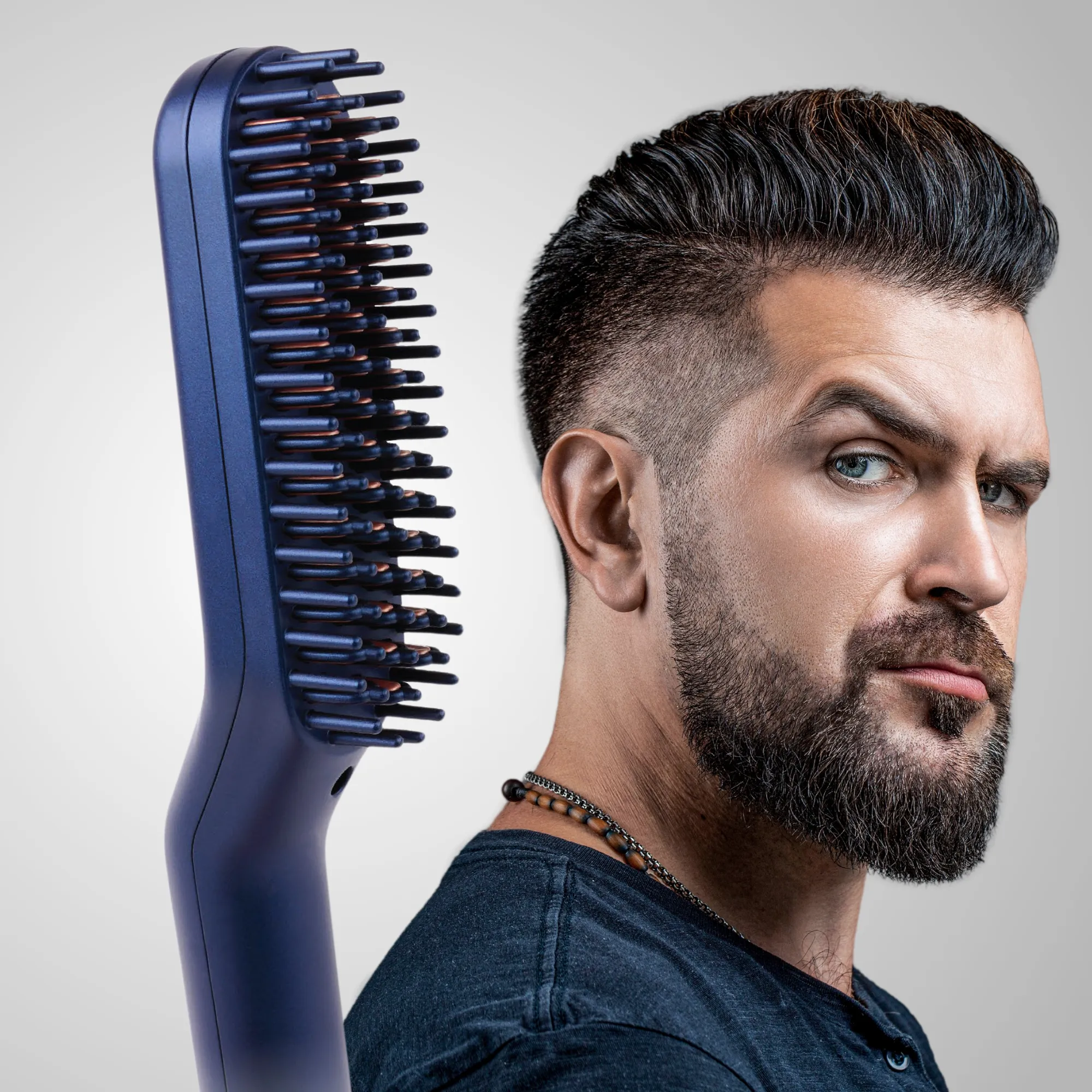 PrimeX Ceramic Beard & Hair Straightener Blue